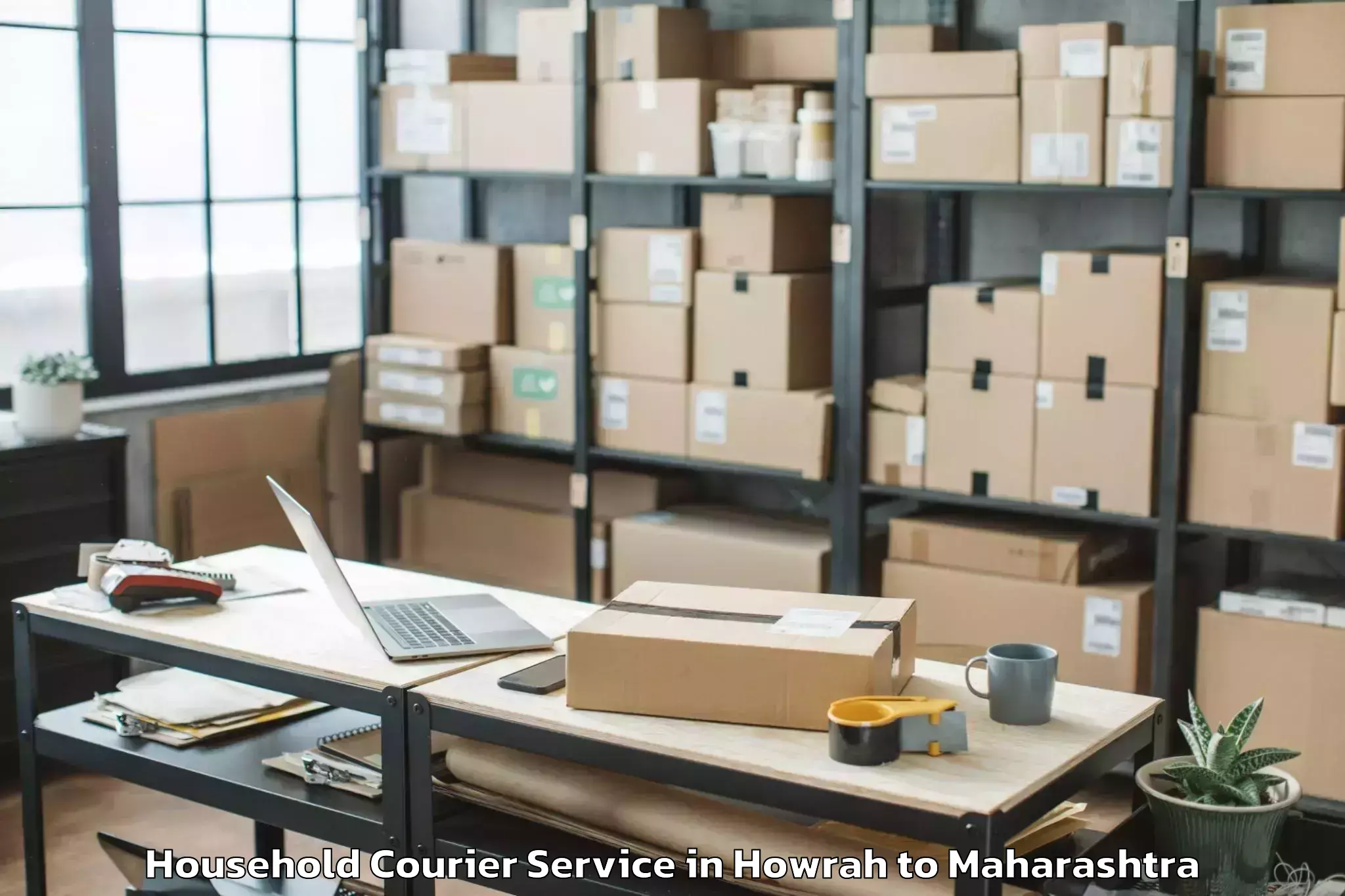 Easy Howrah to Ambajogai Household Courier Booking